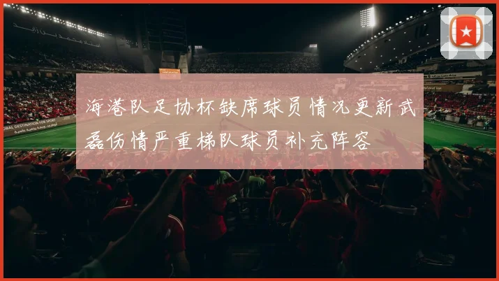 海港队足协杯缺席球员情况更新武磊伤情严重梯队球员补充阵容